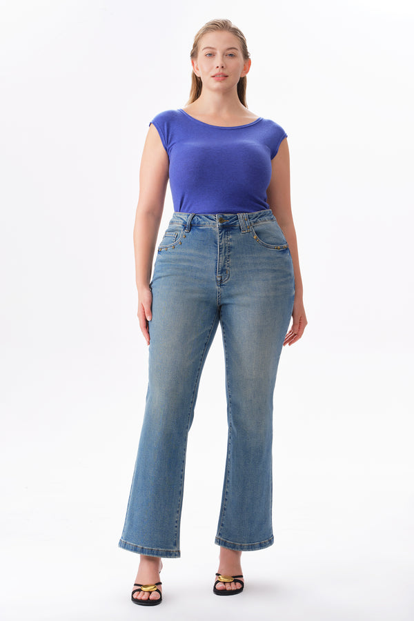 PLUS VALENTINE MID RISE FLARE