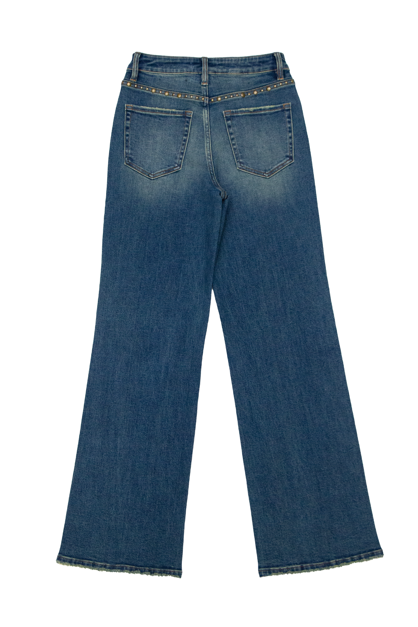 HIGH RISE WIDE LEG DENIM JEANS BYW8238 (BYMJ247) VINTAGE MEDIUM BLUE