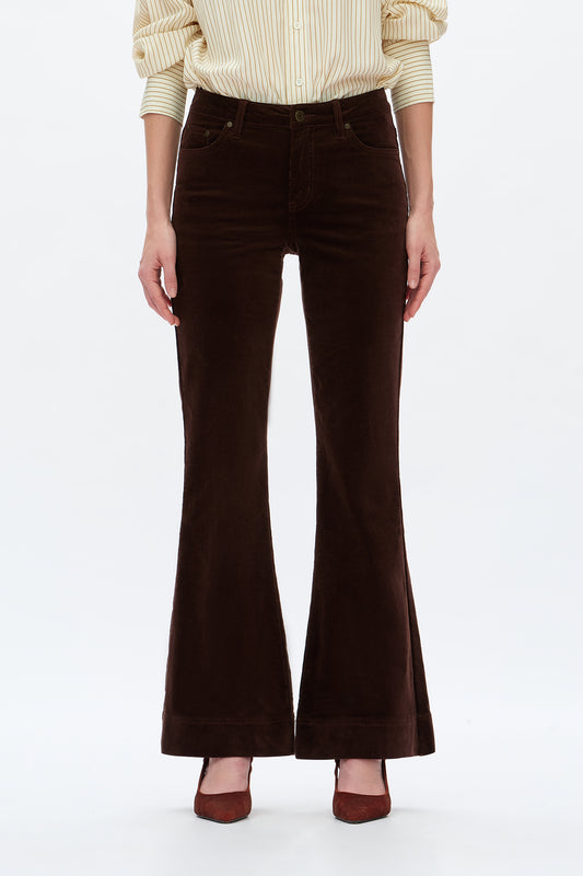 MID RISE CORDUROY FLARED