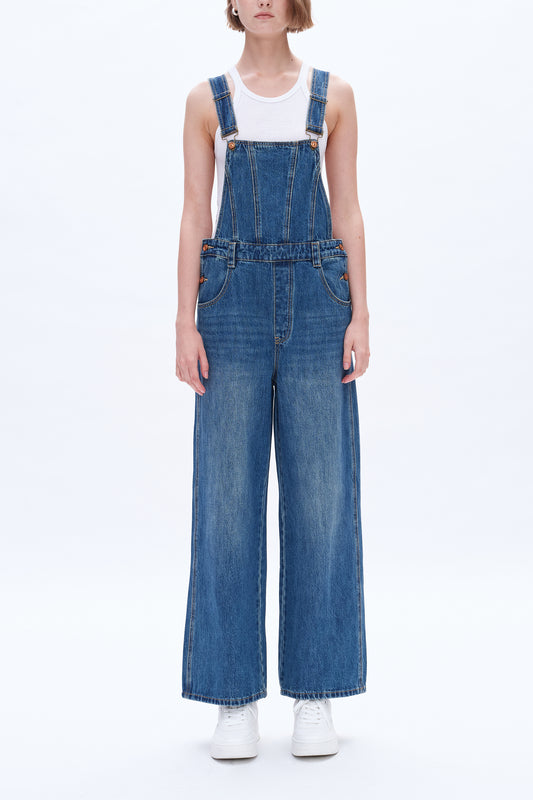 DENIM OVERALLS BYVQ006 MEDIUM BLUE