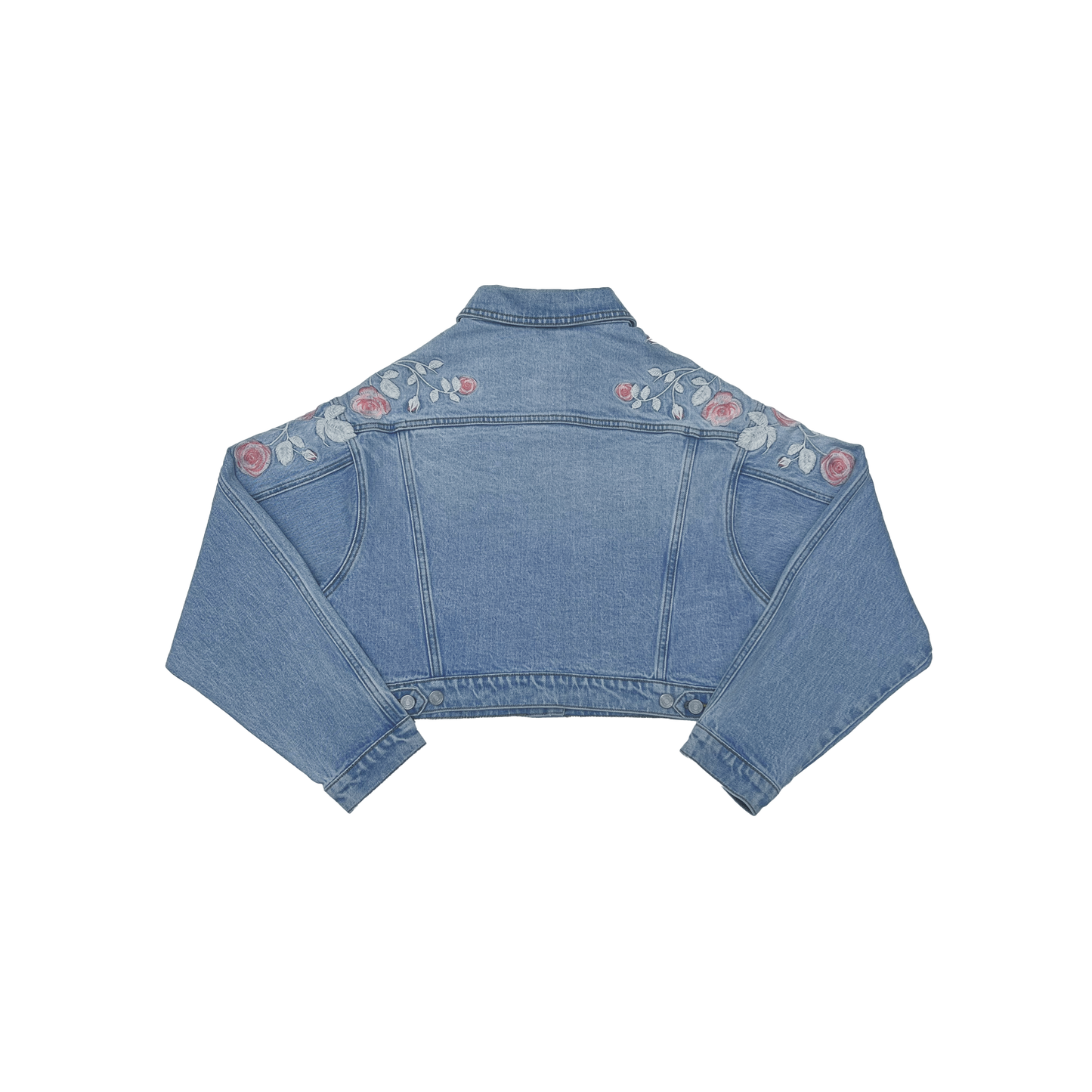 CROPPED DENIM JACKET BYJ9058 (BYMJ255) LIGHT BLUE