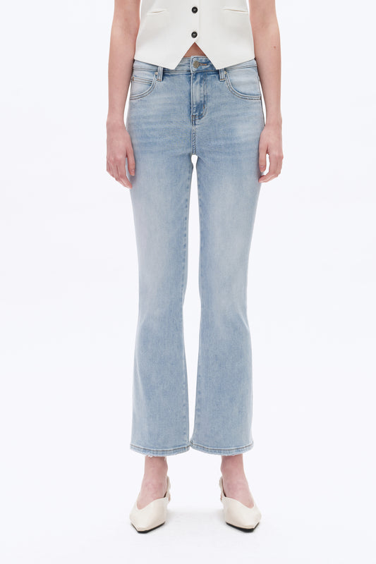 MID RISE BOOTCUT DENIM JEANS BYF1158 (BYMJ161) LIGHT BLUE