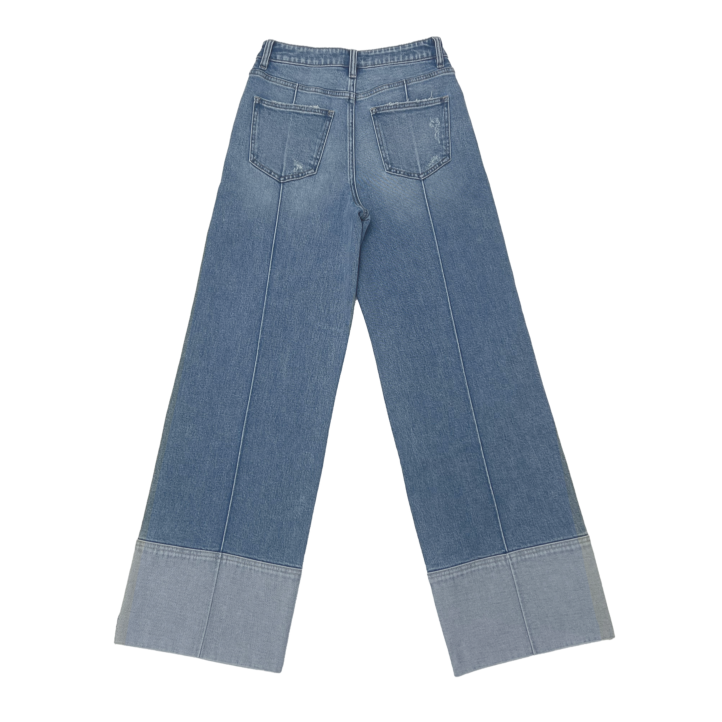 HIGH RISE WIDE LEG DENIM JEANS BYW8237 (BYJJ003) LIGHT BLUE