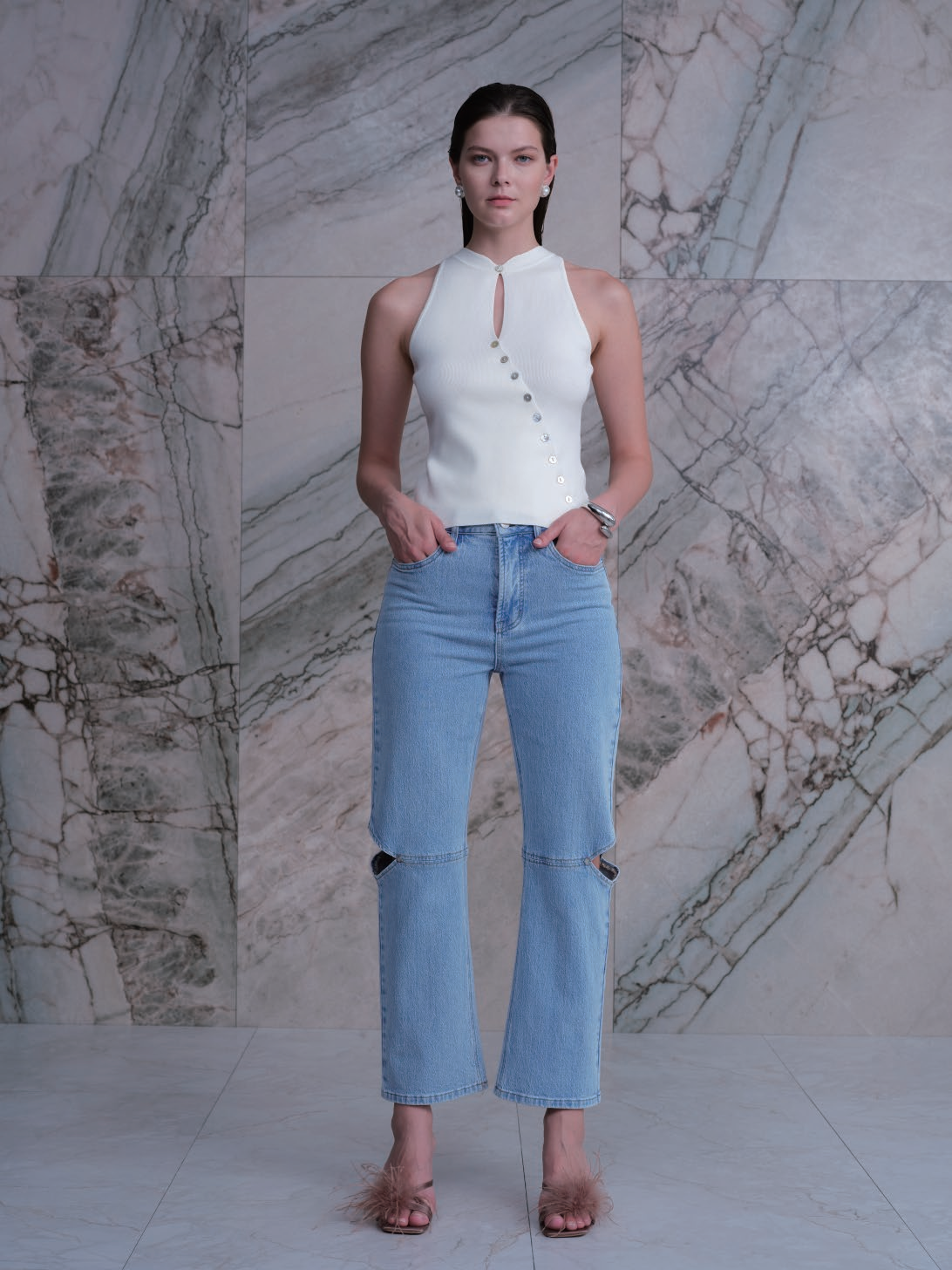 TOKYO SUPER HIGH RISE BARREL ANKLE JEANS BYOX076