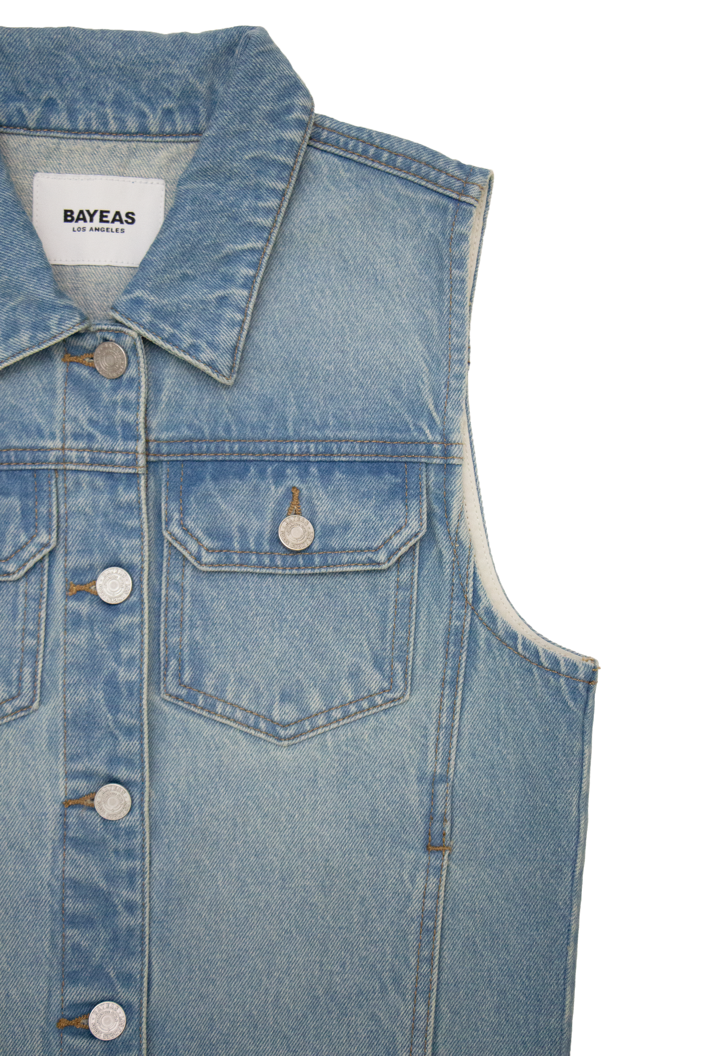 DENIM VEST BYV4004 (DJFWR005) LIGHT BLUE