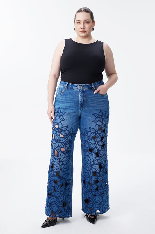 PLUS HIGH RISE WIDE LEG