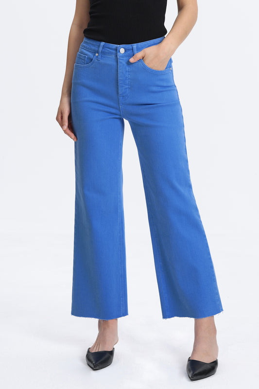 HIGH RISE WIDE LEG BYW8015 BLUE