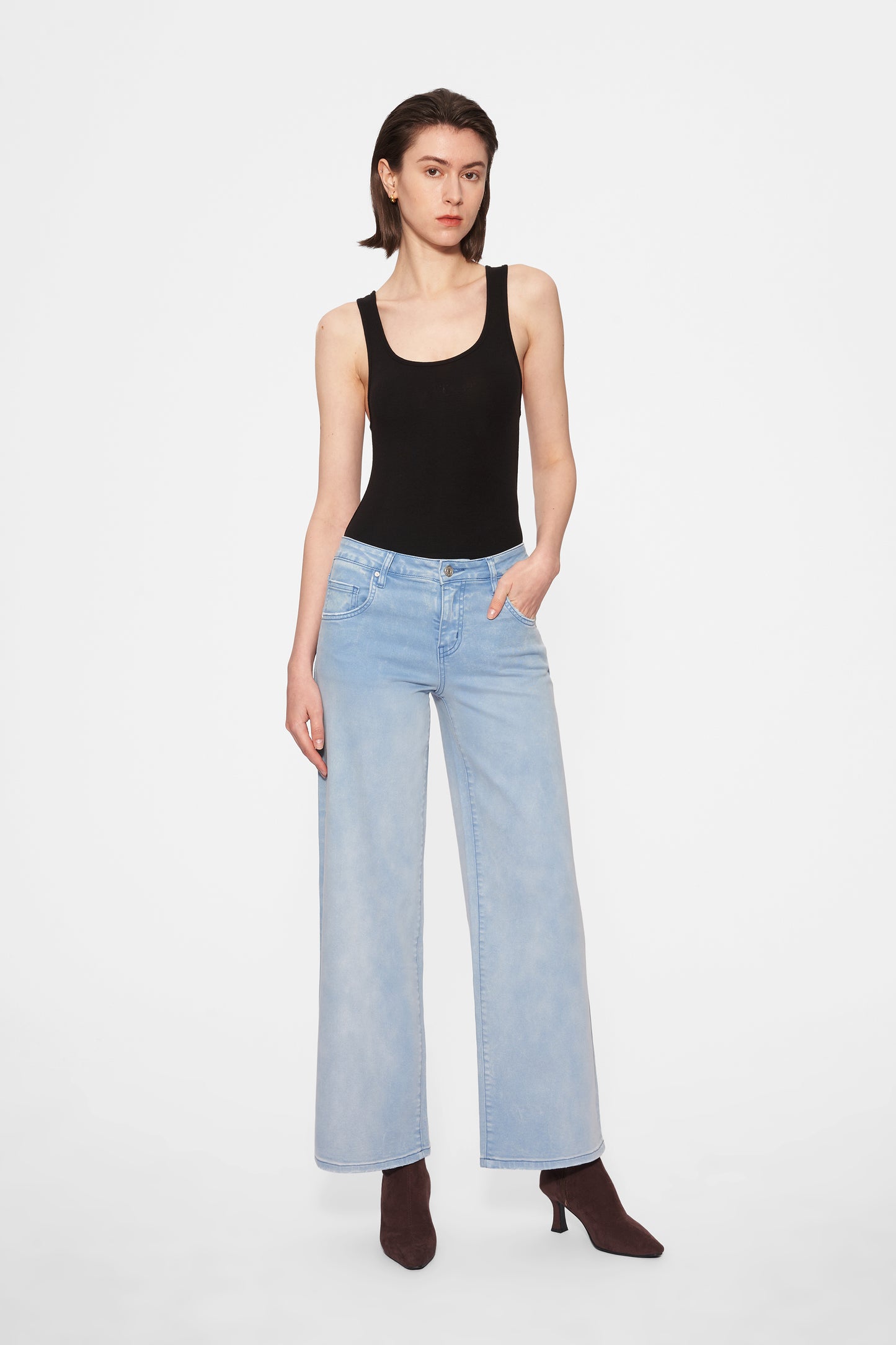 LUNA MID RISE WIDE LEG PANTS BYW8162 (BYMJ041) GRADIENT BLUE