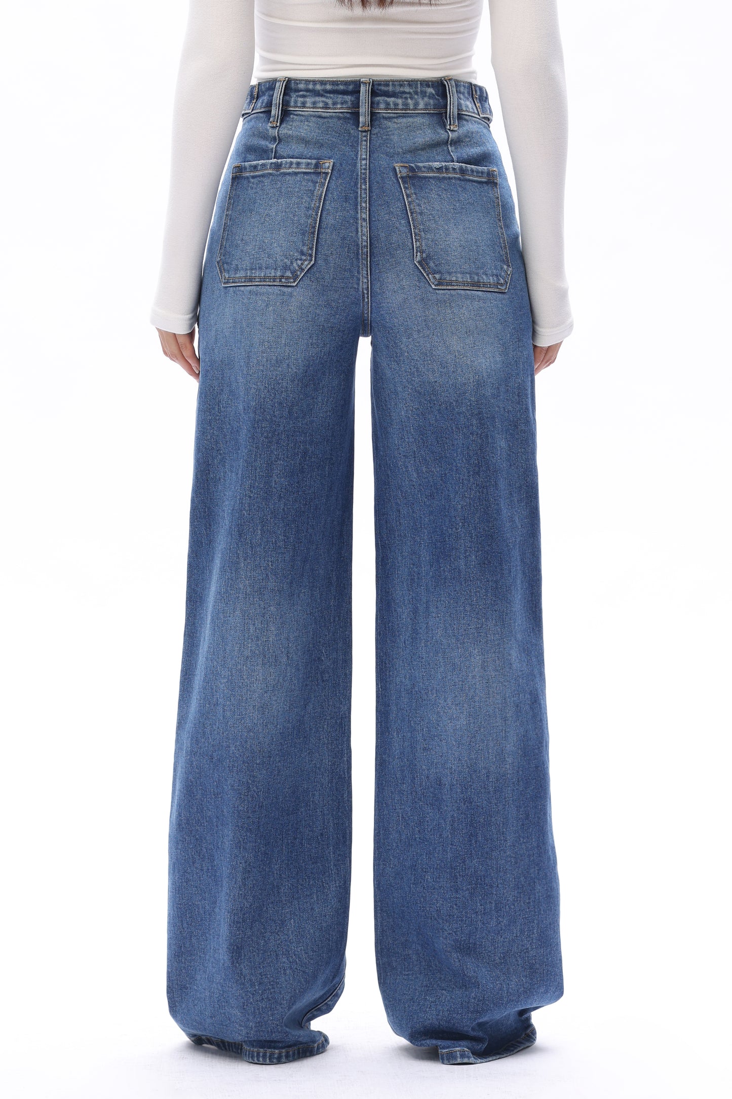 BRIAR HIGH RISE WIDE LEG BYW8275 (BYJJ019) MEDIUM BLUE