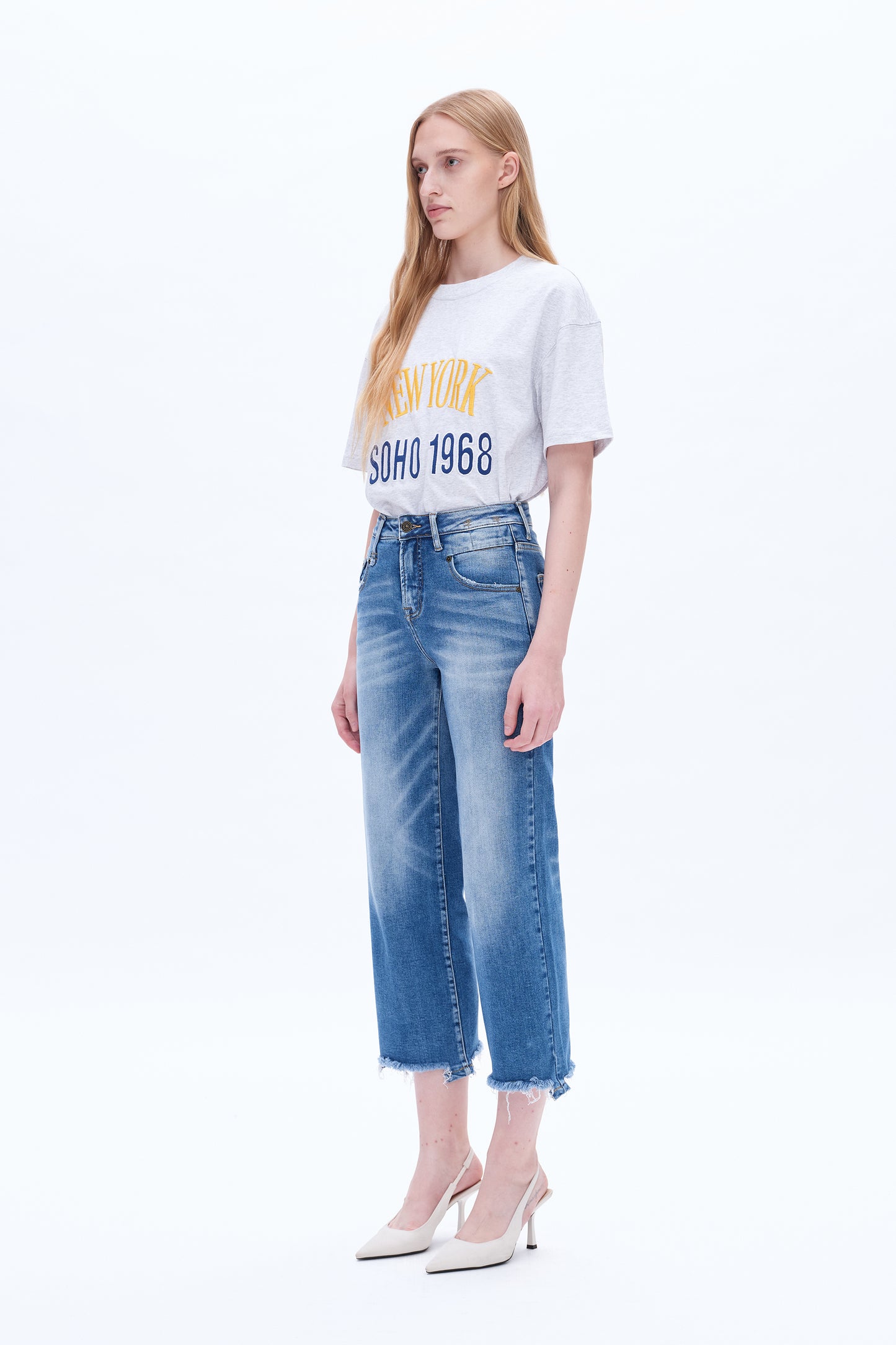 MARY HIGH RISE STRAIGHT CROPPED JEANS BYT5186 (BYHE163) VIRGO