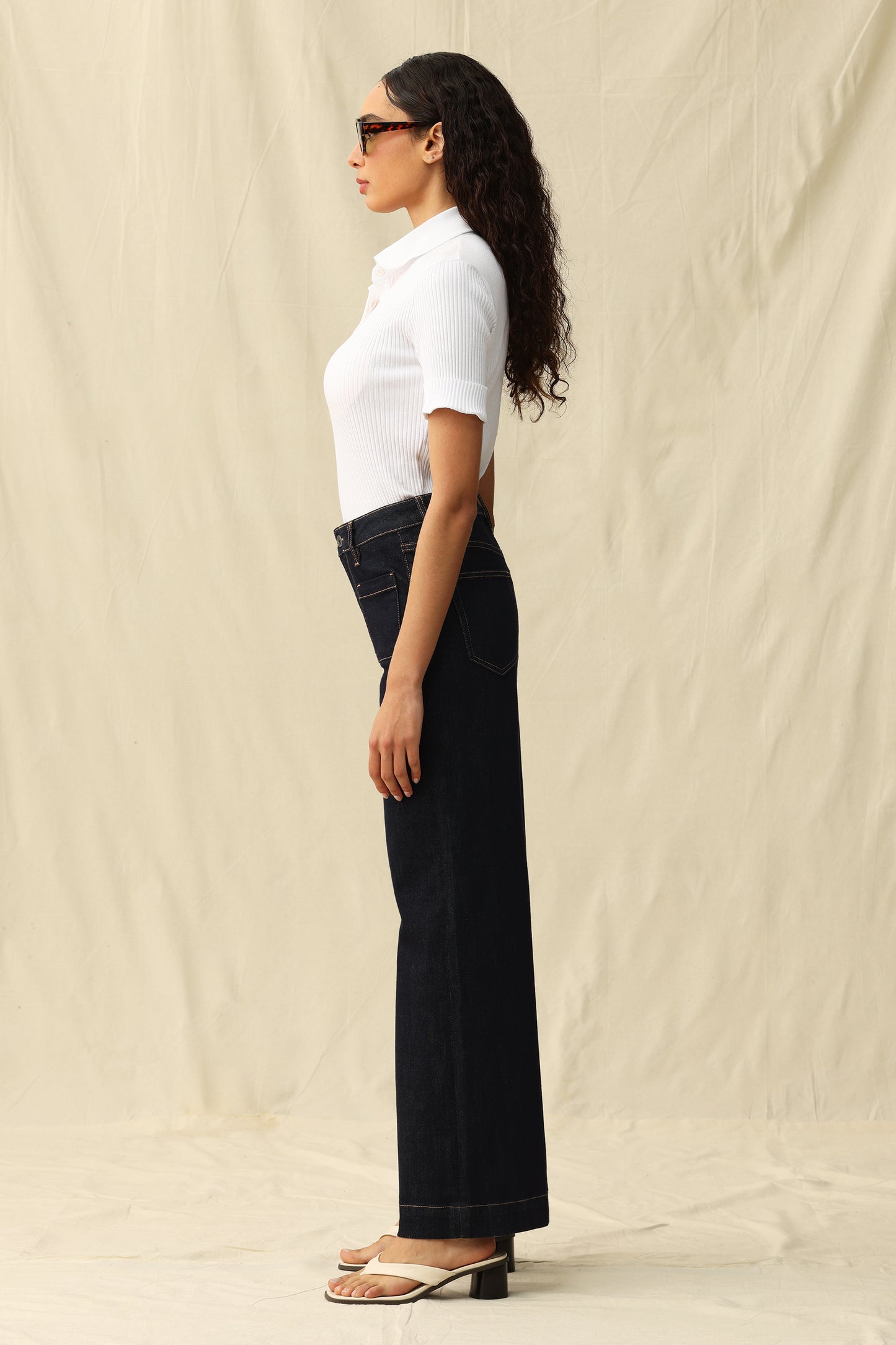 HIGH RISE WIDE LEG BYW8235 (BYJJ004) RINSE WASH