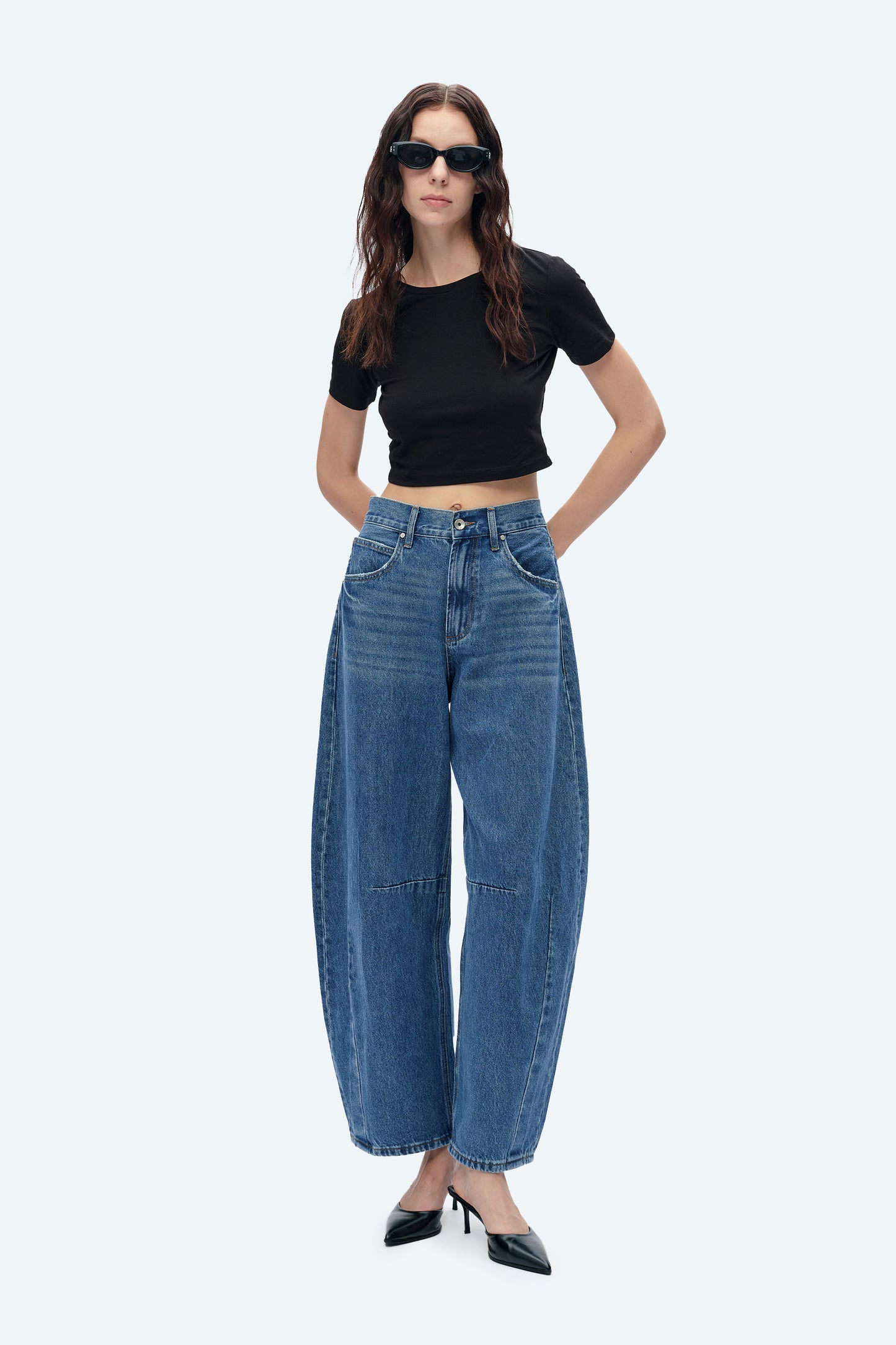 KATIA TAILORED BARREL LEG JEANS BYOX003 (BYGG012) STELLAR