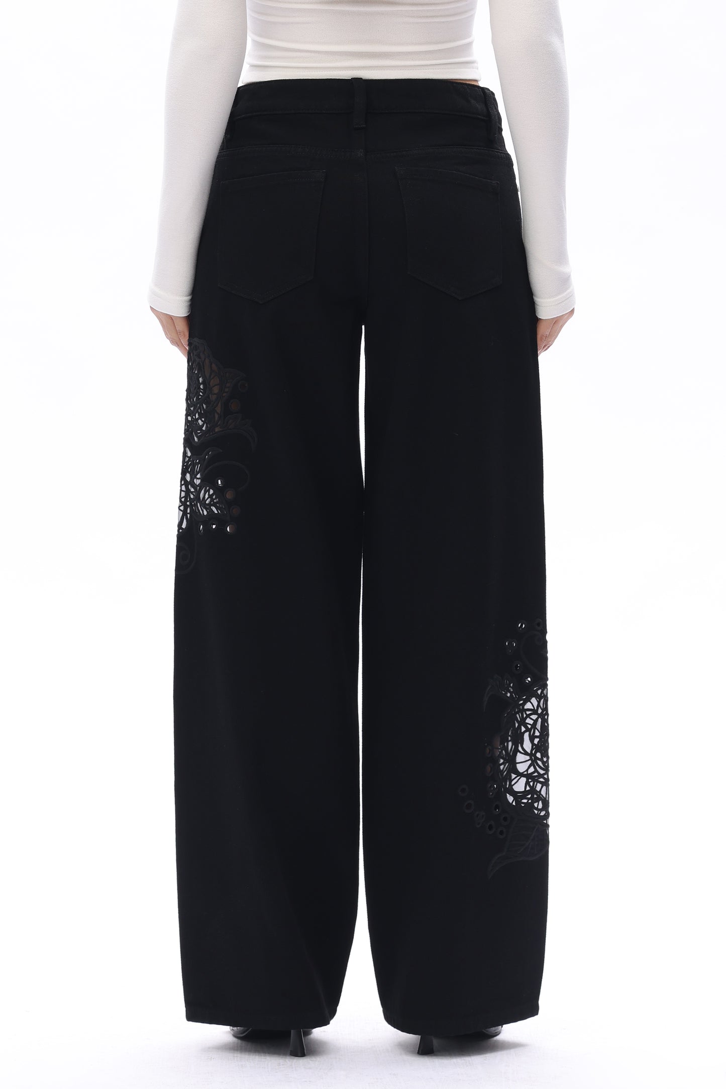 FLORA LOW RISE WIDE LEG