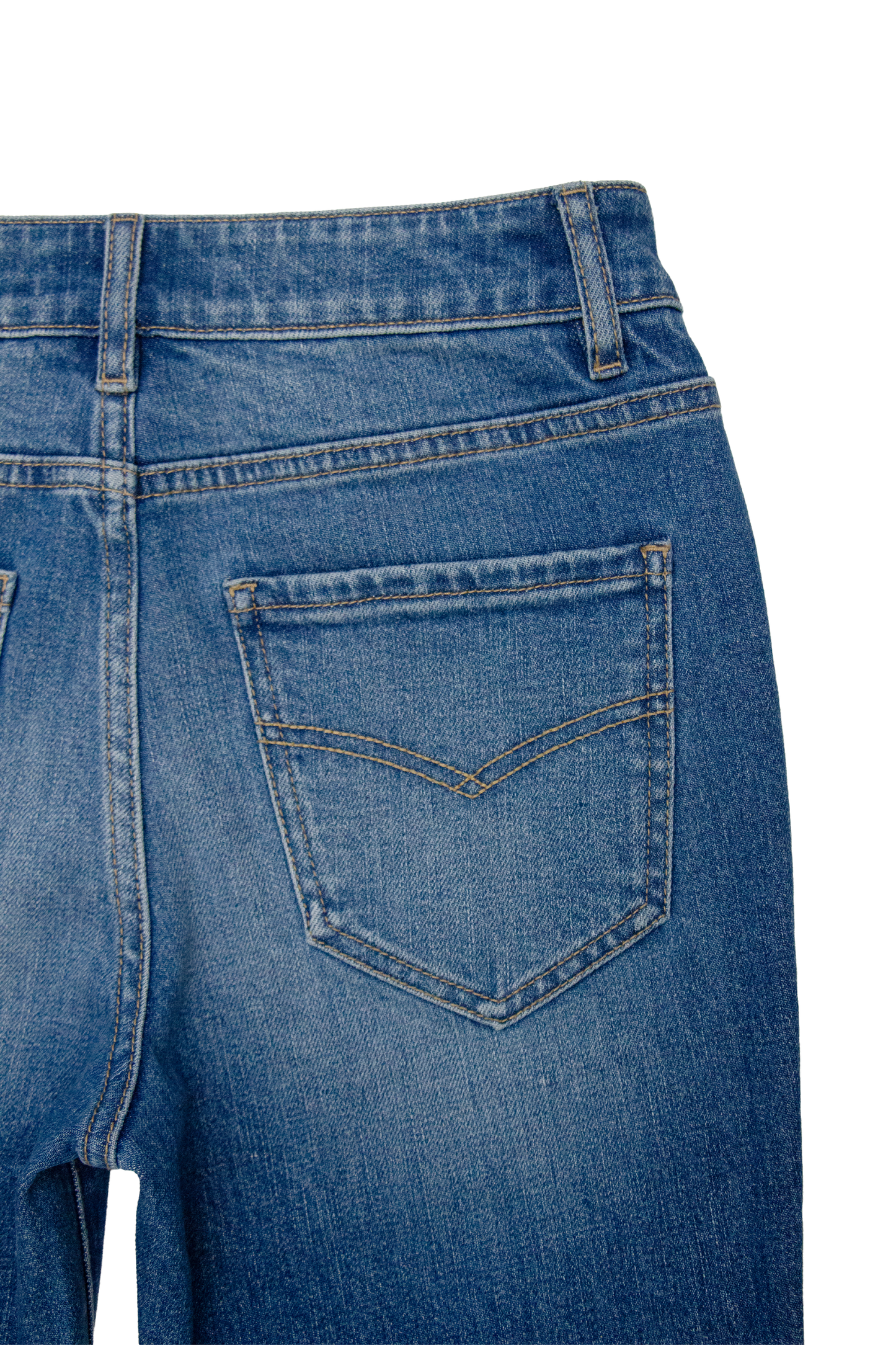 MID RISE STRAIGHT DENIM JEANS BYT5290 (DJFWR009) MEDIUM BLUE
