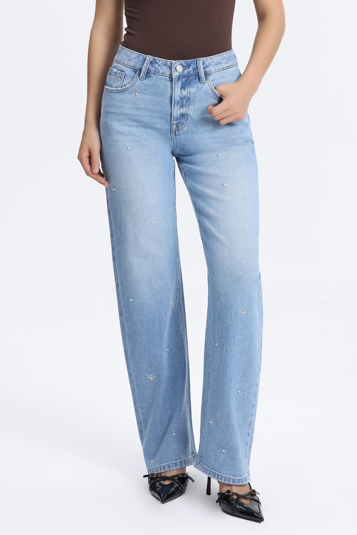 TOKYO MID RISE BABY BARREL JEANS BYOX072 PEARL ECHO