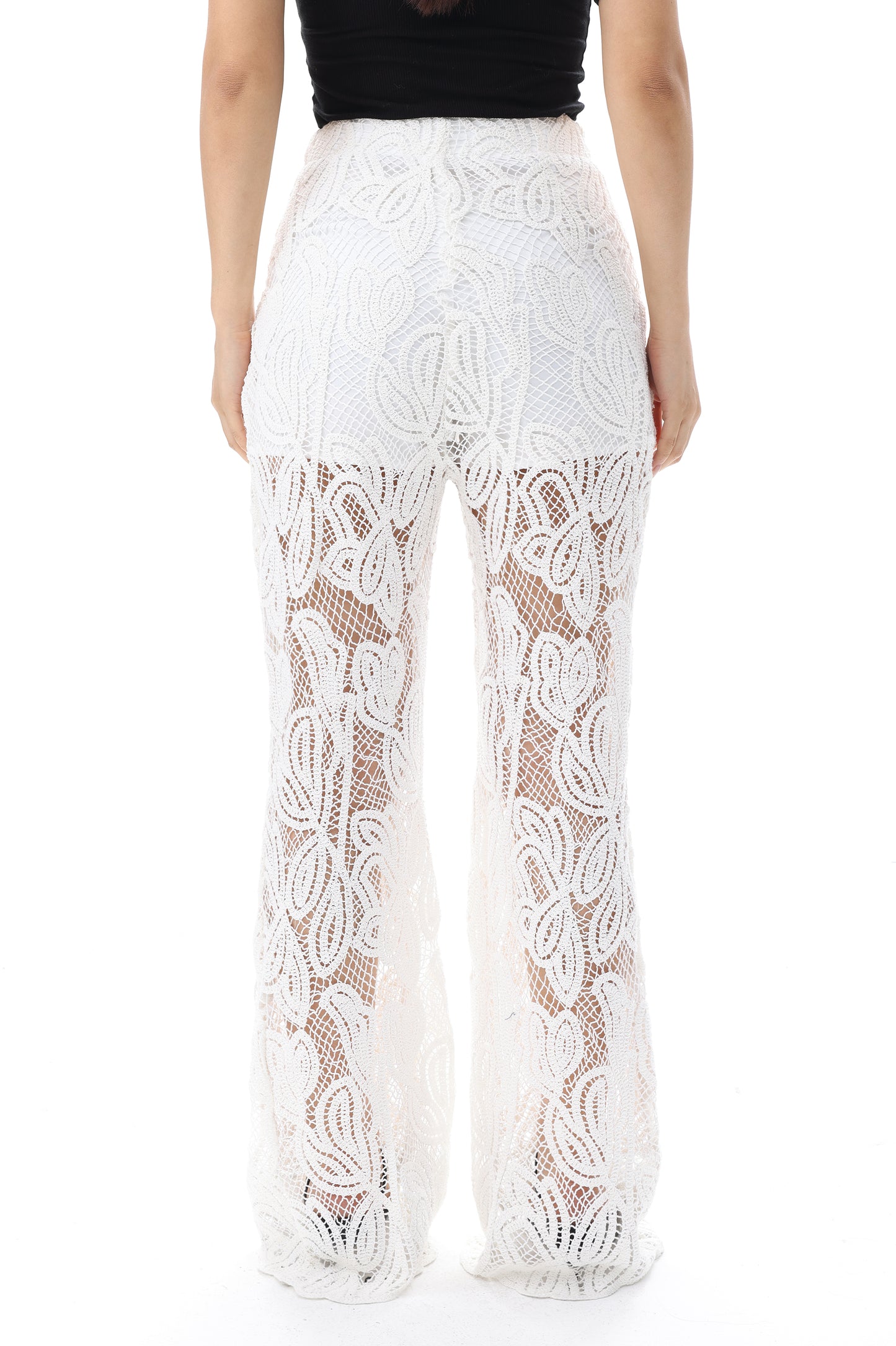 NEW YORK SUPER HIGH RISE FLARED WIDE LEG FULL PANTS BYW8450