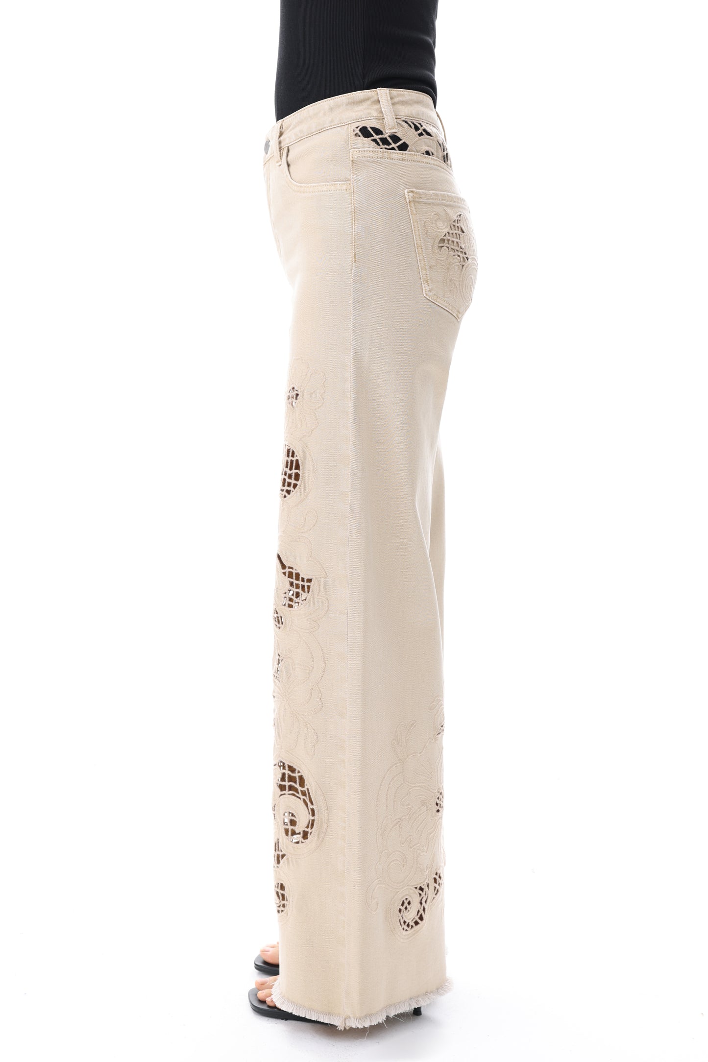 NEW YORK SUPER HIGH RISE WIDE LEG FULL JEANS BYW8445