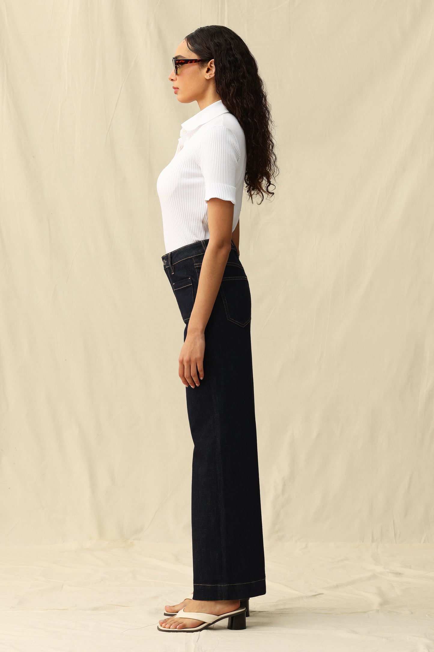 HIGH RISE WIDE LEG BYW8235 (BYJJ004) RINSE WASH