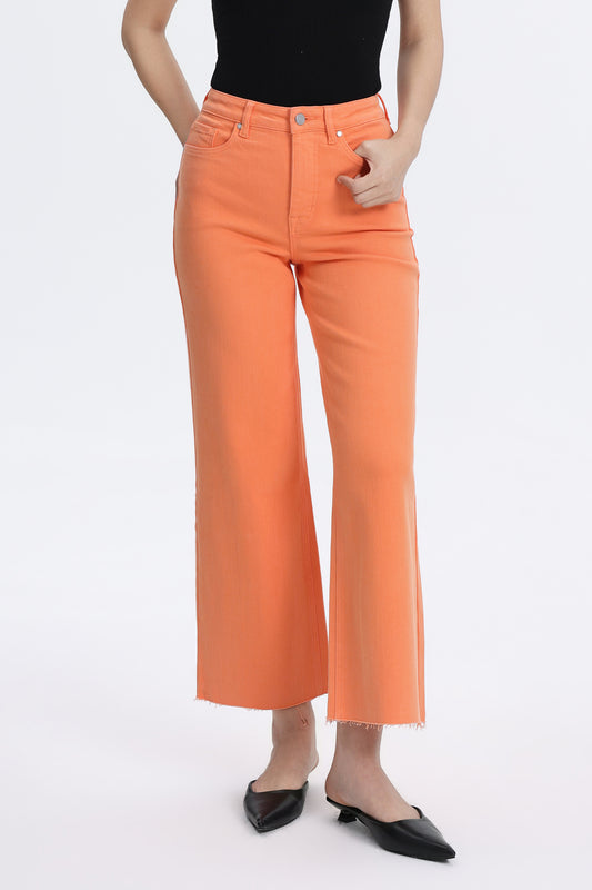 HIGH RISE WIDE LEG BYW8015 ORANGE
