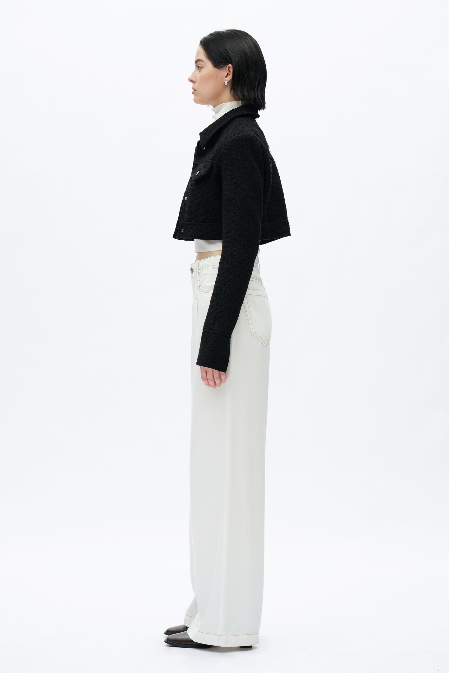 HIGH RISE PLEATED WIDE LEG