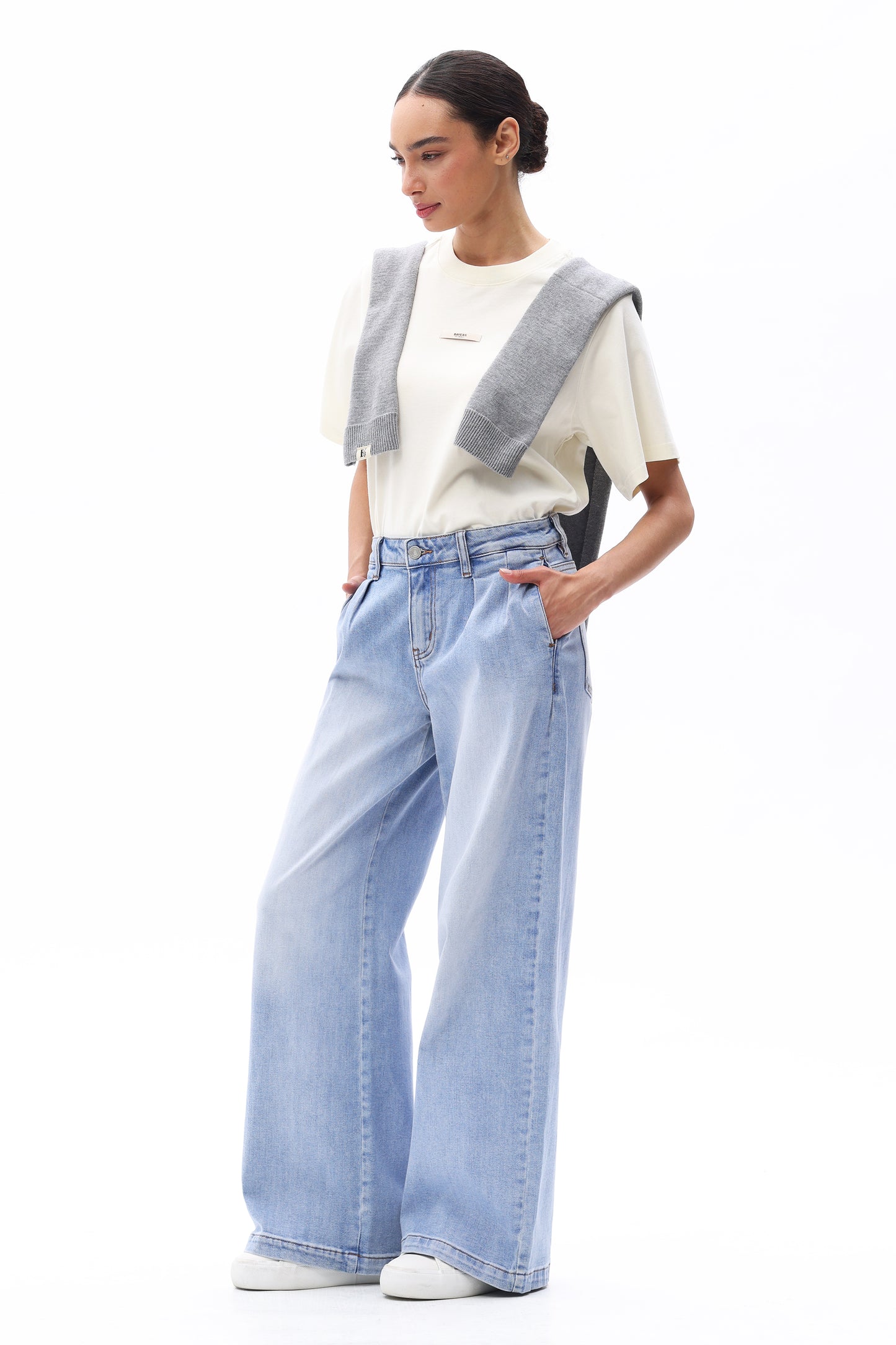 JEREMY MID RISE BAGGY DENIM JEANS