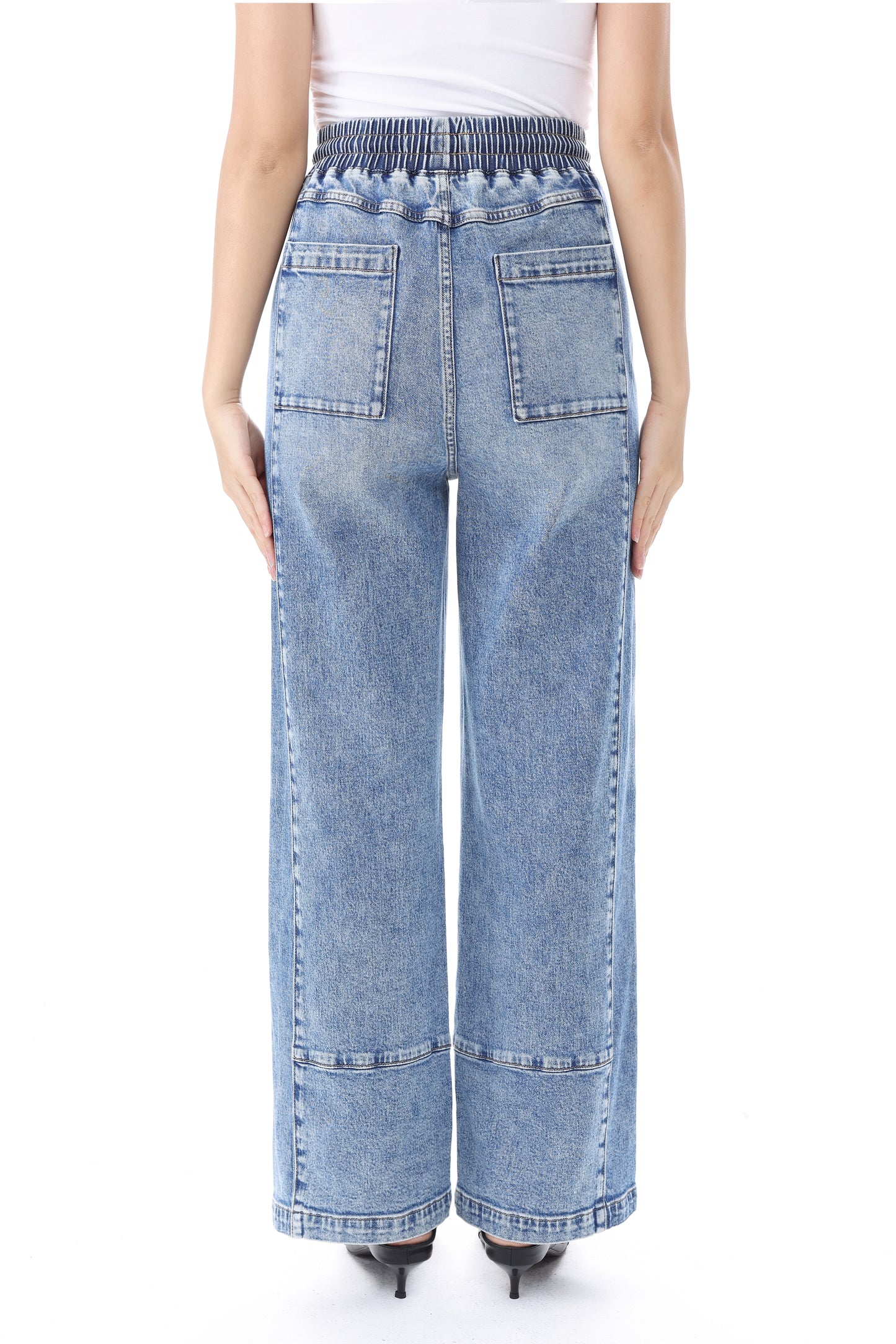 NEW YORK HIGH RISE WIDE LEG FULL JEANS BYW8413