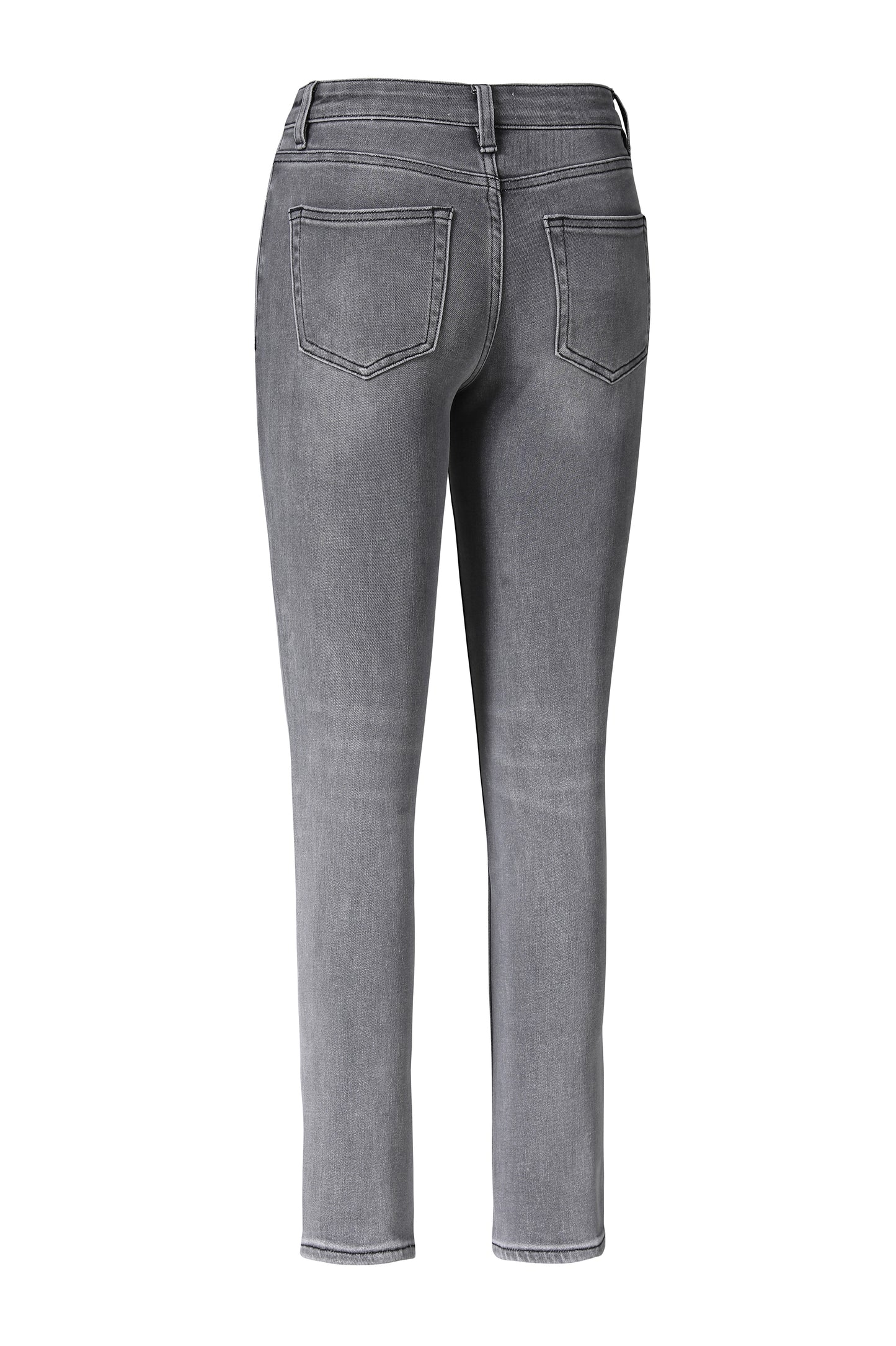 EMILY MID RISE SLIM STRAIGHT DENIM JEANS BYT5233 (BYHE080) STONE GRAY