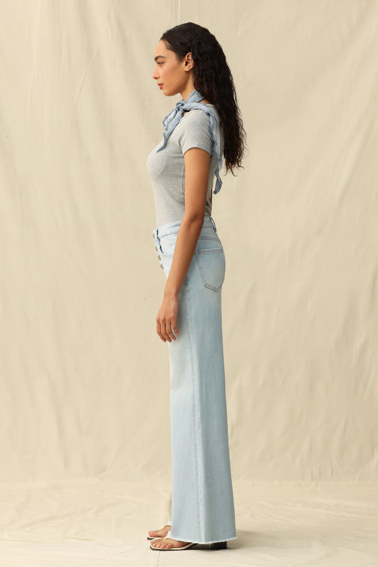 PLUS MID RISE WIDE LEG