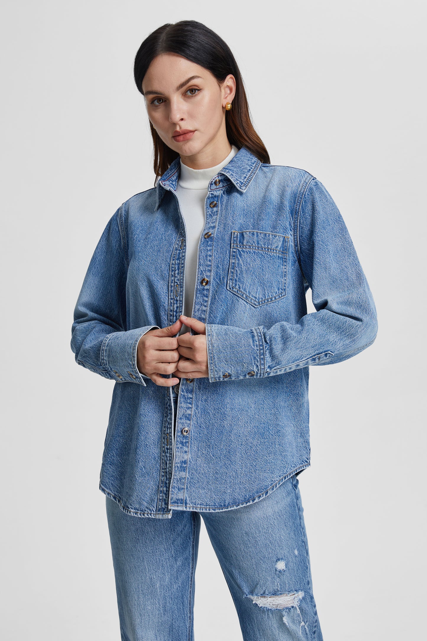 KELLY CLASSIC DENIM SHIRTS BYJ9041 (BYMJ050) CAMBRIDGE