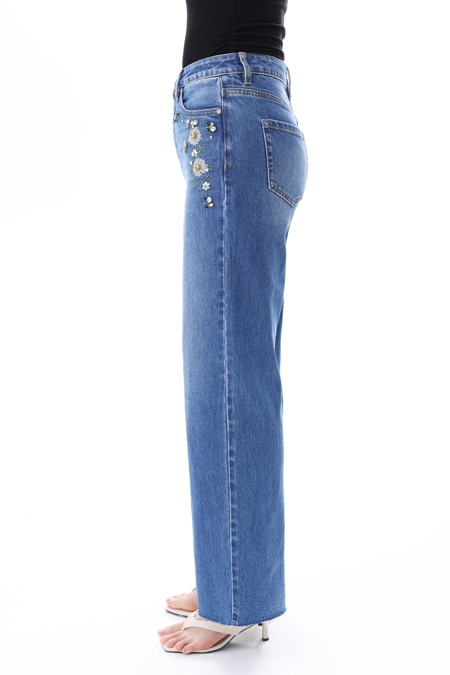 NEW YORK HIGH RISE WIDE LEG FULL JEANS BYW8421