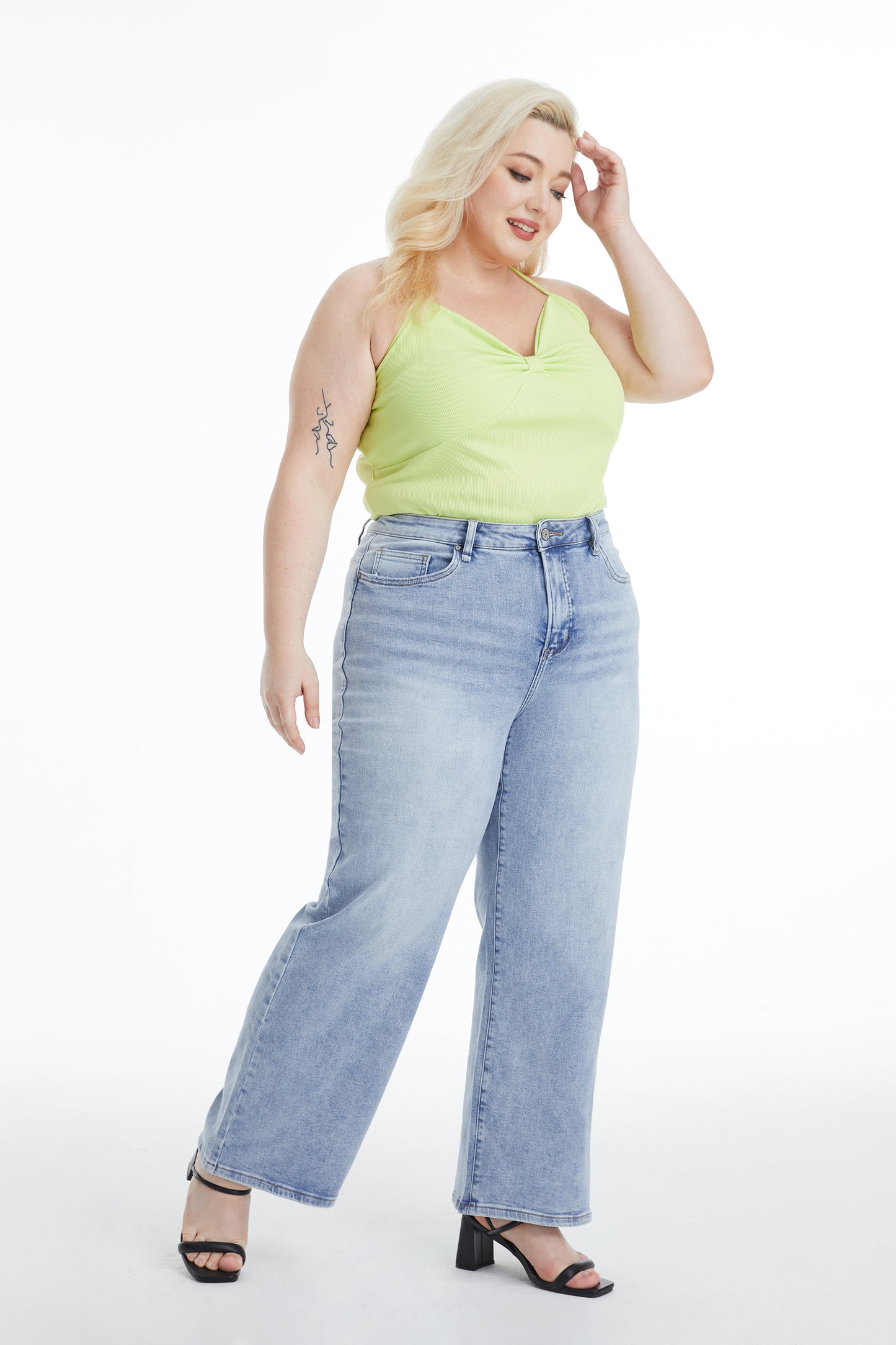 PLUS HIGH RISE WIDE LEG