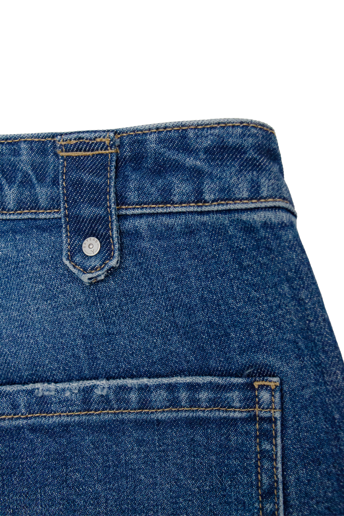 MID RISE STRAIGHT LEG DENIM JEANS BYT5287 (DJFQW031) MEDIUM BLUE