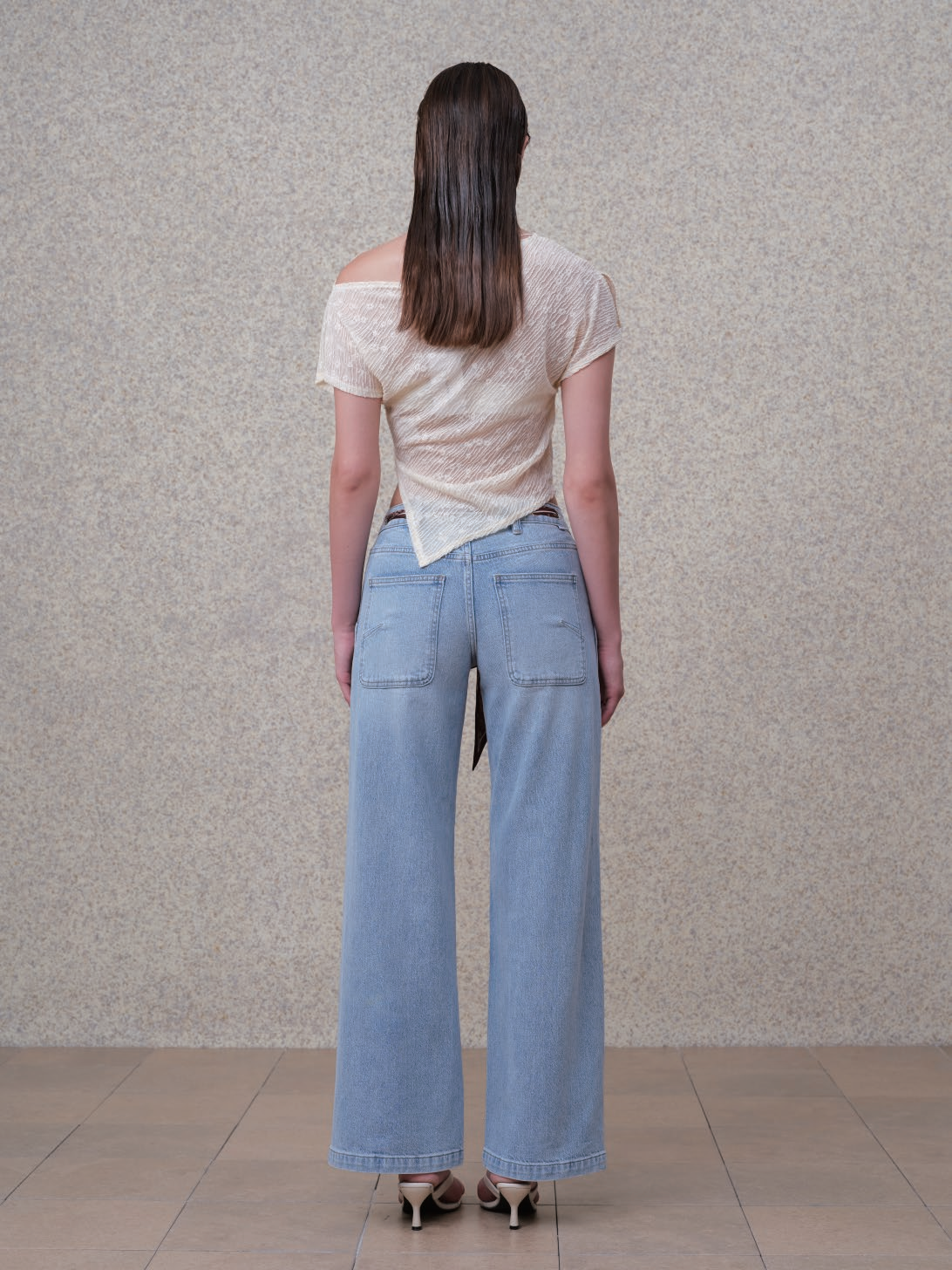 NEW YORK MID RISE WIDE LEG FULL JEANS BYW8417