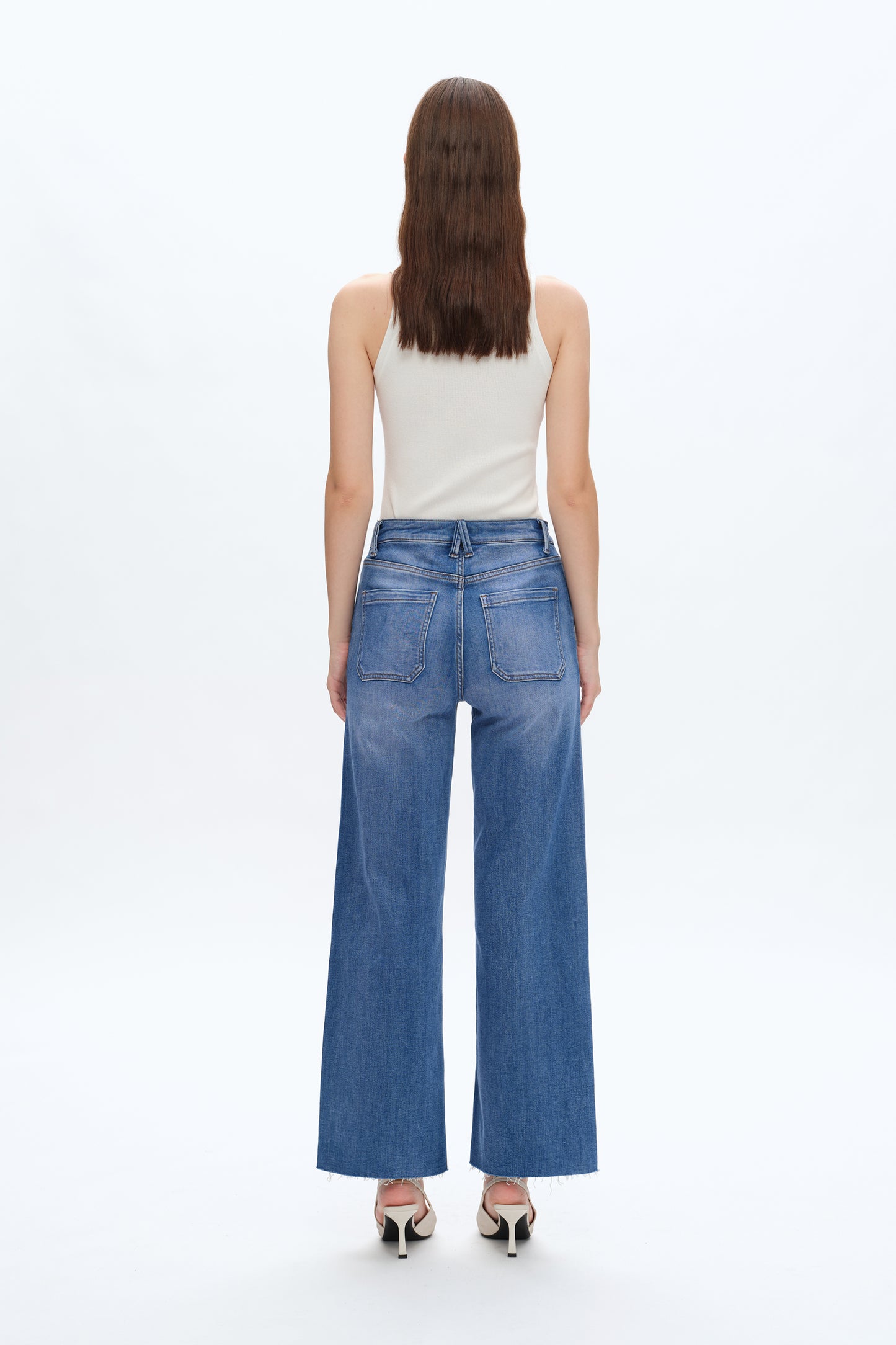 JESS HIGH RISE RELAXED STRAIGHT JEANS BYT5190 (BYLY015) BLUELOVER