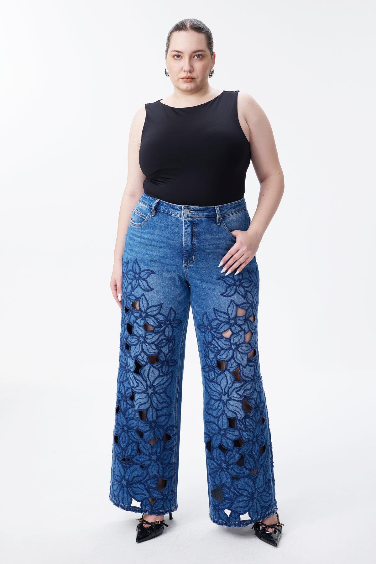 PLUS HIGH RISE WIDE LEG
