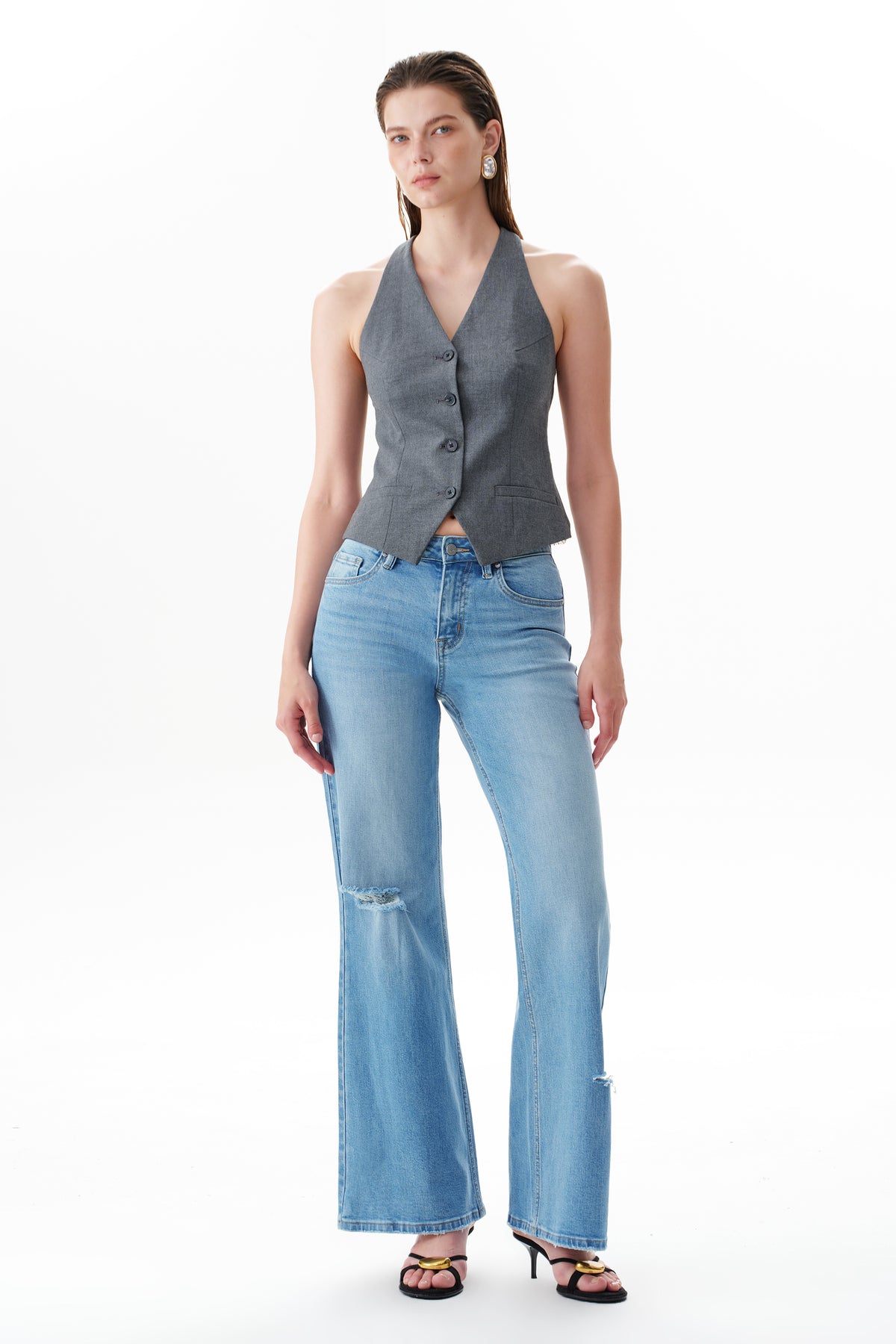 ZEPHYRINE MID RISE WIDE LEG