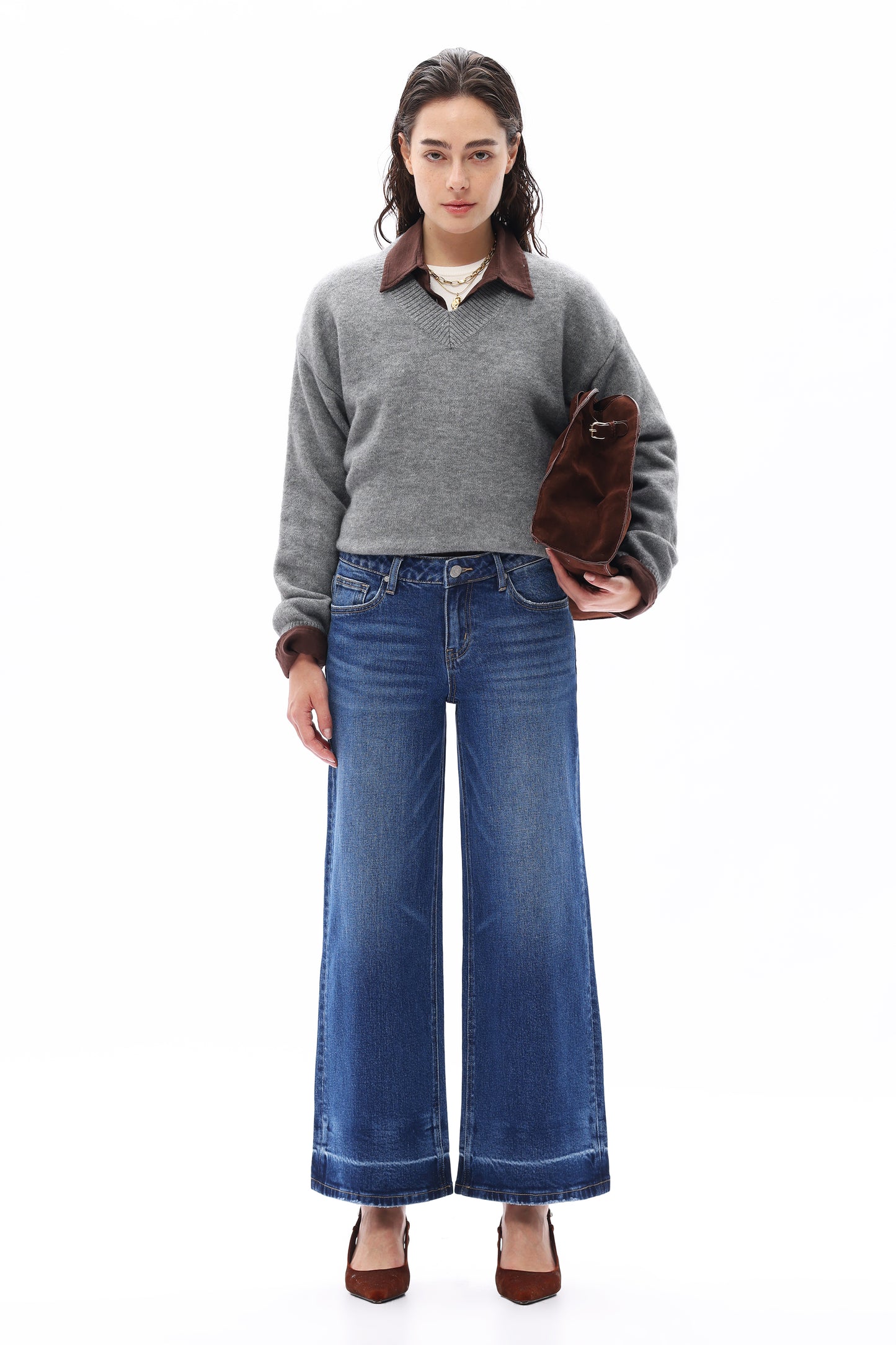 LOW RISE WIDE LEG ANKLE