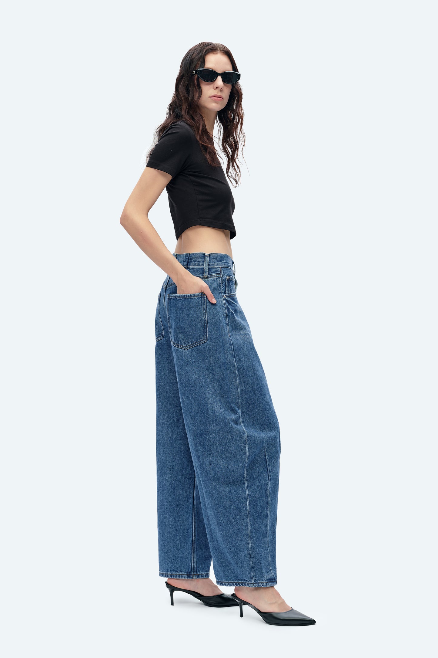 KATIA TAILORED BARREL LEG JEANS BYOX003 (BYGG012) STELLAR