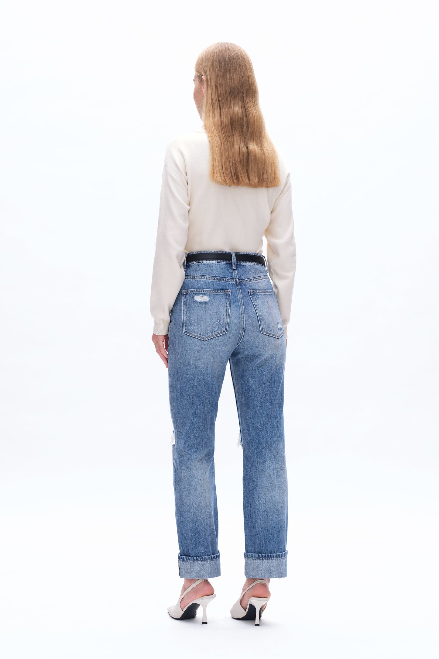 HIGH RISE 90'S VINTAGE STRAIGHT JEAN BYT5159 GLACIER