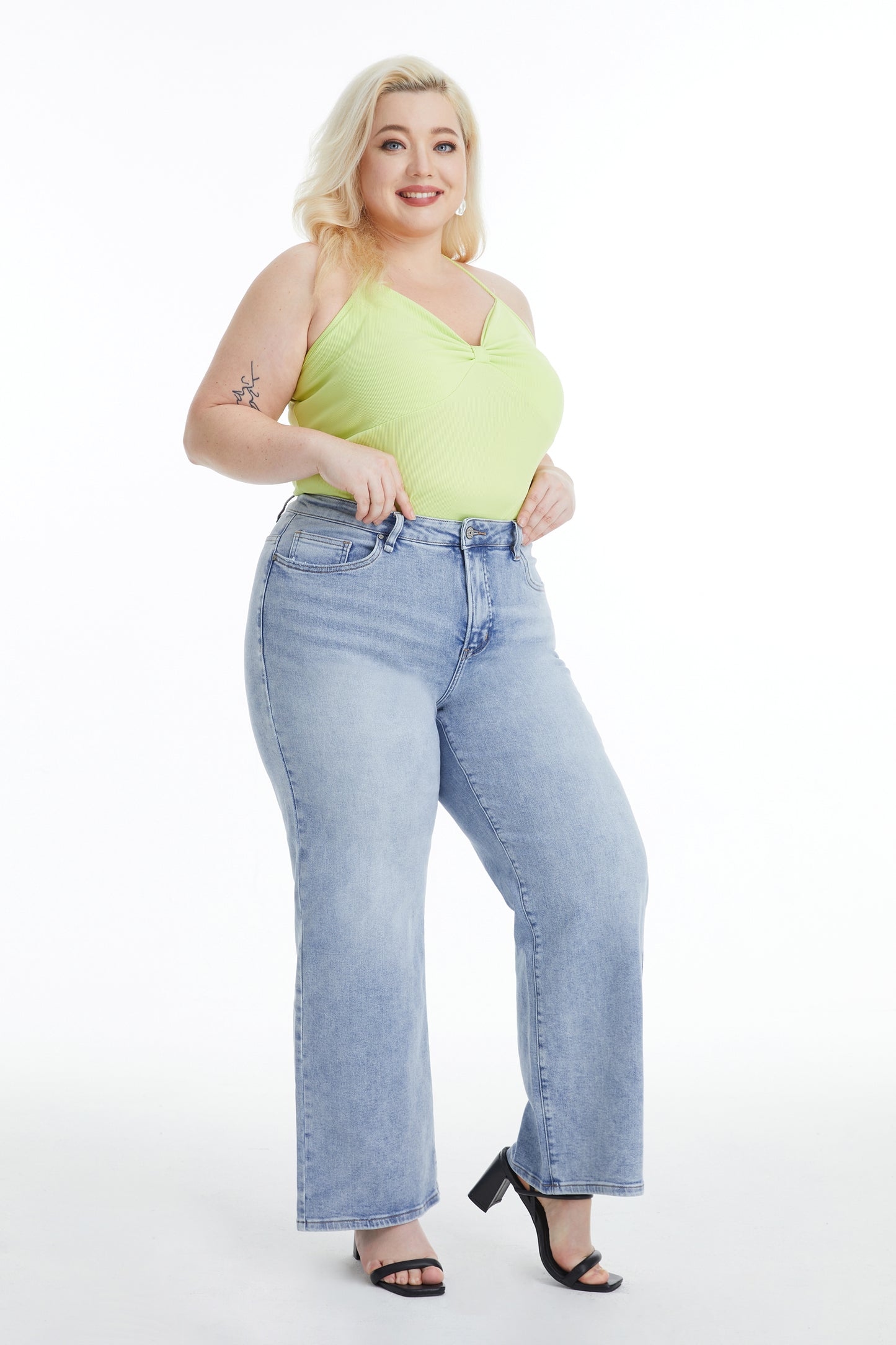 PLUS HIGH RISE WIDE LEG
