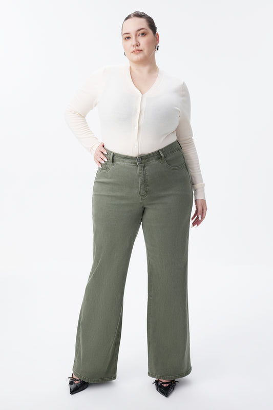PLUS MID RISE STRAIGHT BYT5198-P GREEN