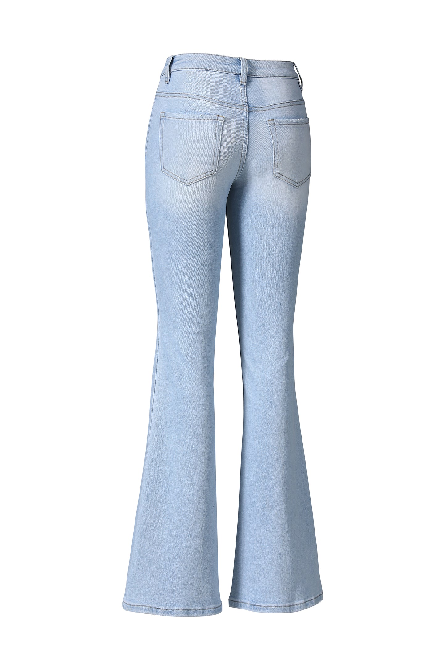 JULIA MID RISE FLARE LEG DENIM JEANS BYF1141 (BYMJ105) LIGHT BLUE