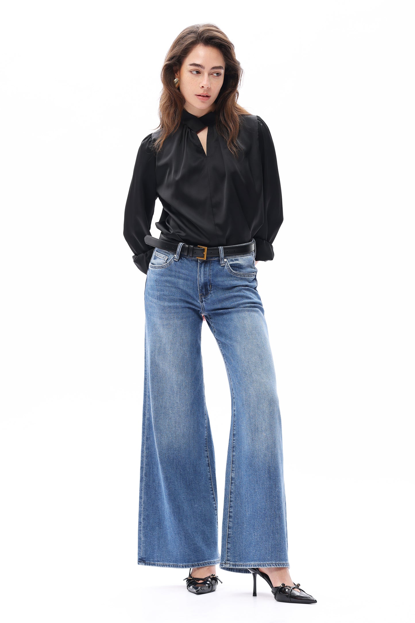 MID RISE WIDE LEG