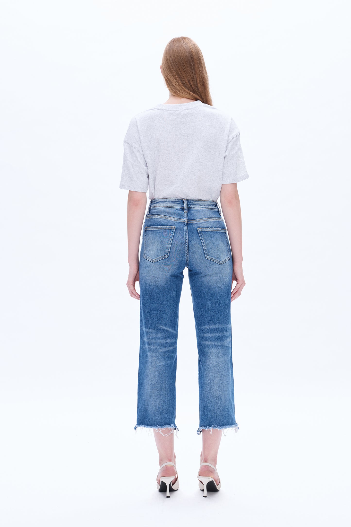 MARY HIGH RISE STRAIGHT CROPPED JEANS BYT5186 (BYHE163) VIRGO