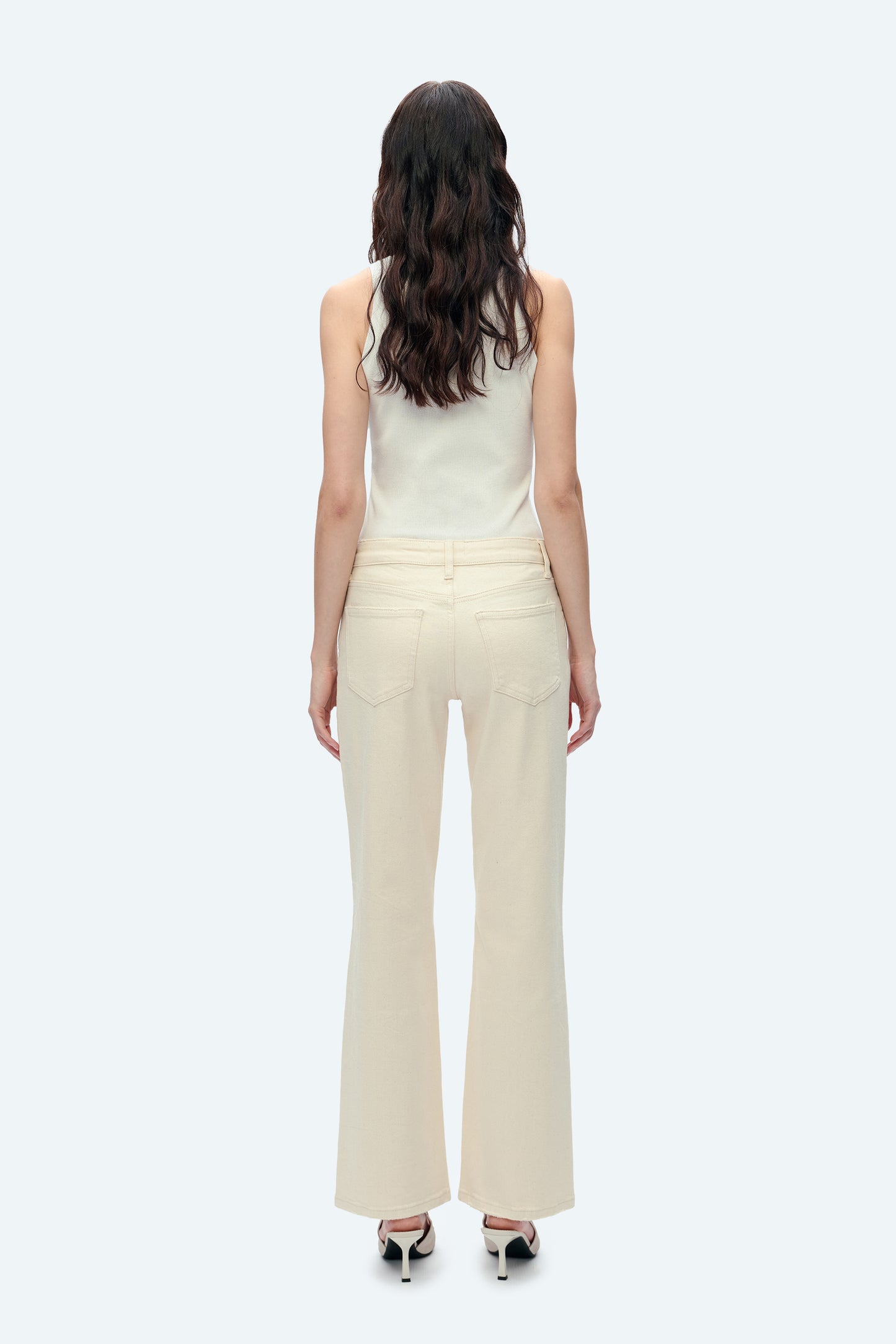 MID RISE STRAIGHT PANTS BYT5156 NATURAL