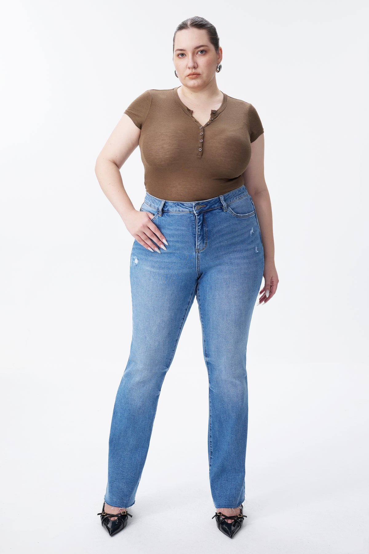 PLUS CAPE TOWN LOW RISE BOOTCUT