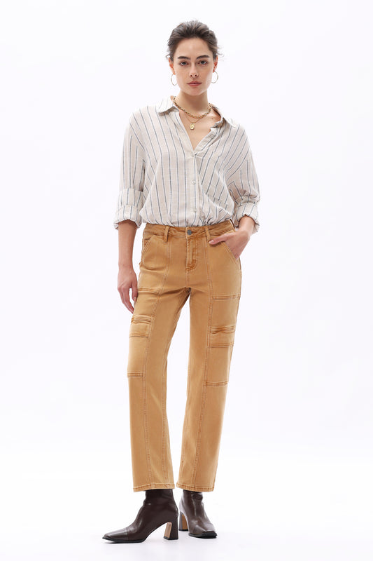 JUDY MID RISE STAIGHT LEG