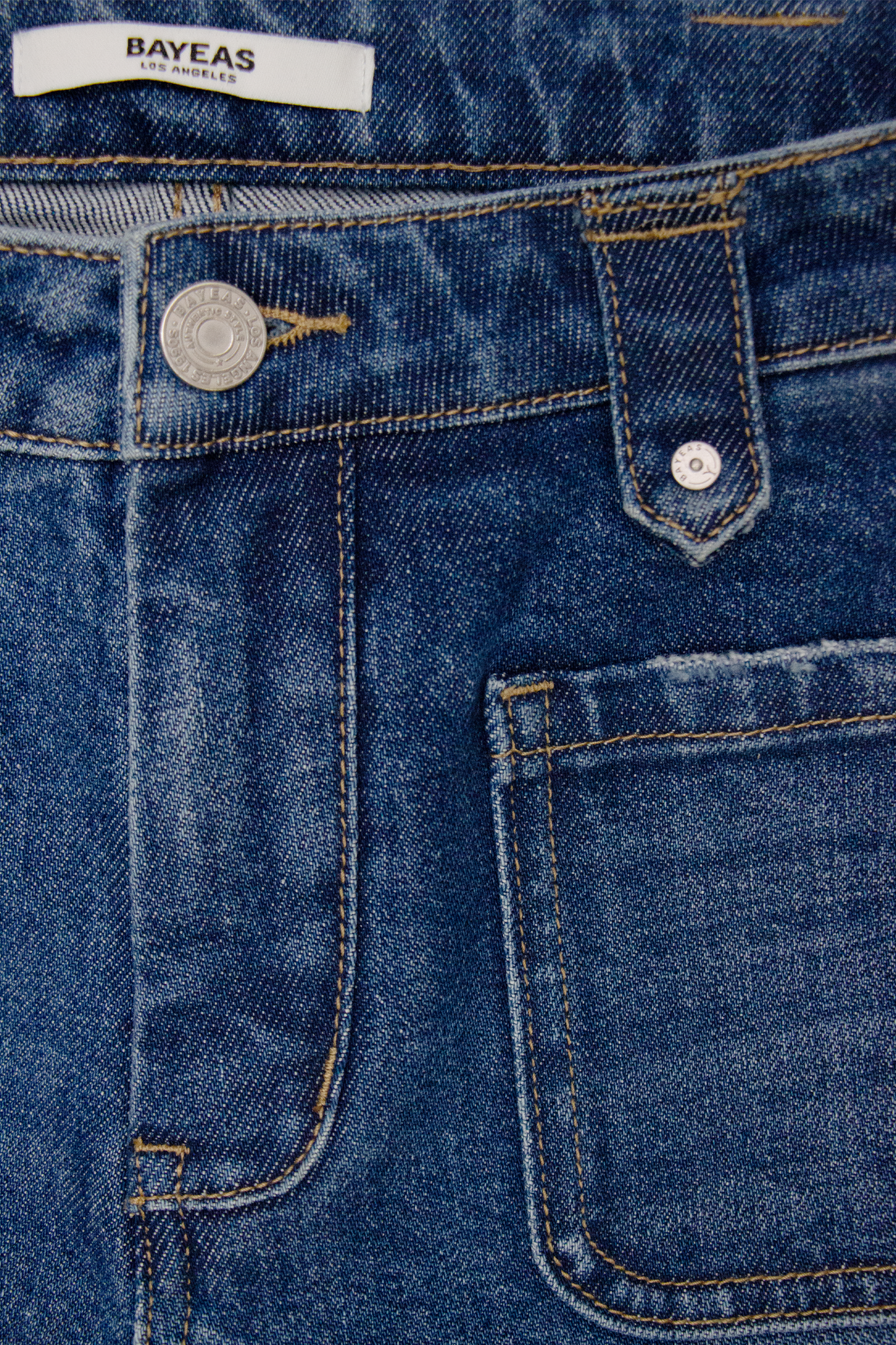 MID RISE STRAIGHT LEG DENIM JEANS BYT5287 (DJFQW031) MEDIUM BLUE