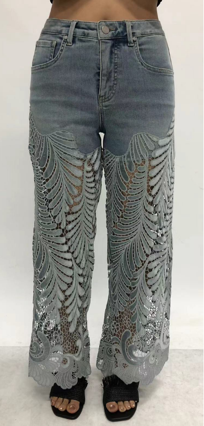 NEW YORK HIGH RISE FLARED WIDE LEG  FULL JEANS BYW8426
