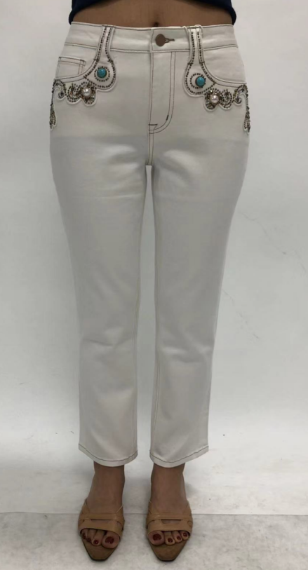 HONG KONG HIGH RISE STRAIGHT CAPRI PANTS BYT5361